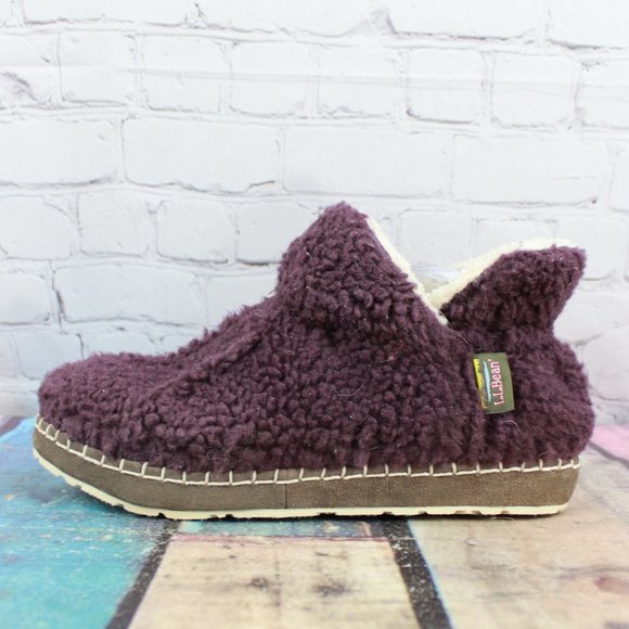 L.L. Bean Shoes - LL BEAN Pile Fleece Cozy Bootie Slippers Size 8 M